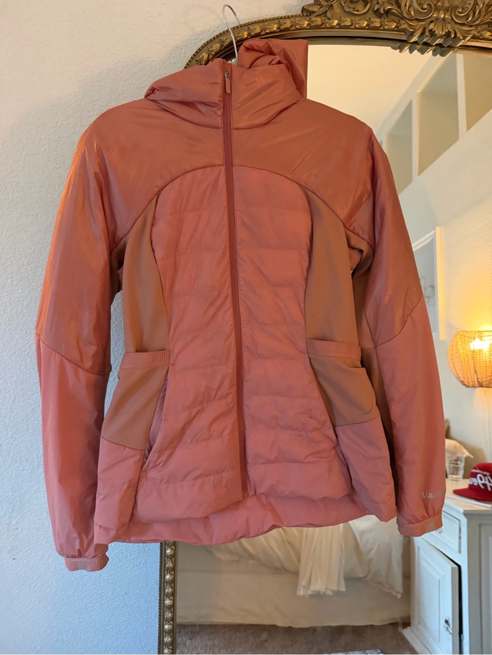 lululemon athletica Hooded Insulated Puffer Jacket in Dusty Rose